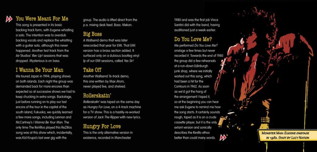 The Revillos' Compendium of Weird CD Digisleeve booklet pp10-11
