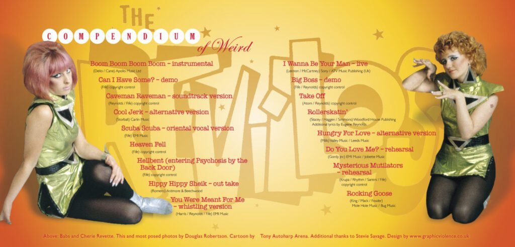 The Revillos' Compendium of Weird CD Digisleeve booklet pp8-9