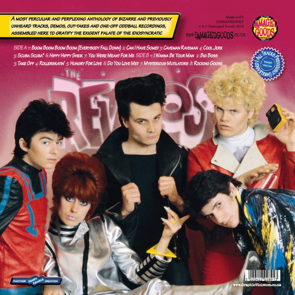 The Revillos' Compendium of Weird 12in LP outside back cover
