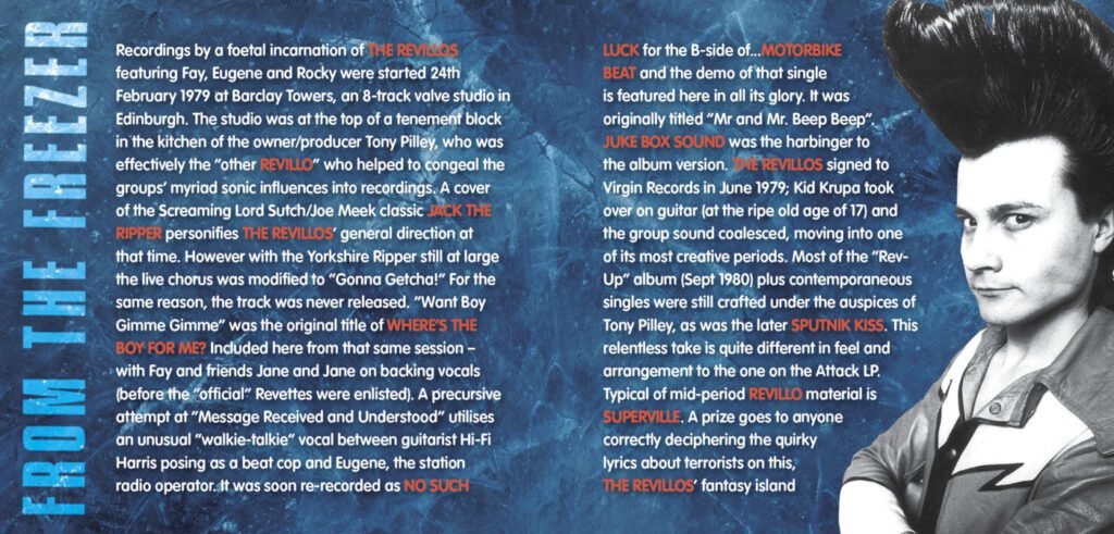 The Revillos' From The Freezer CD Digisleeve booklet pp2-3