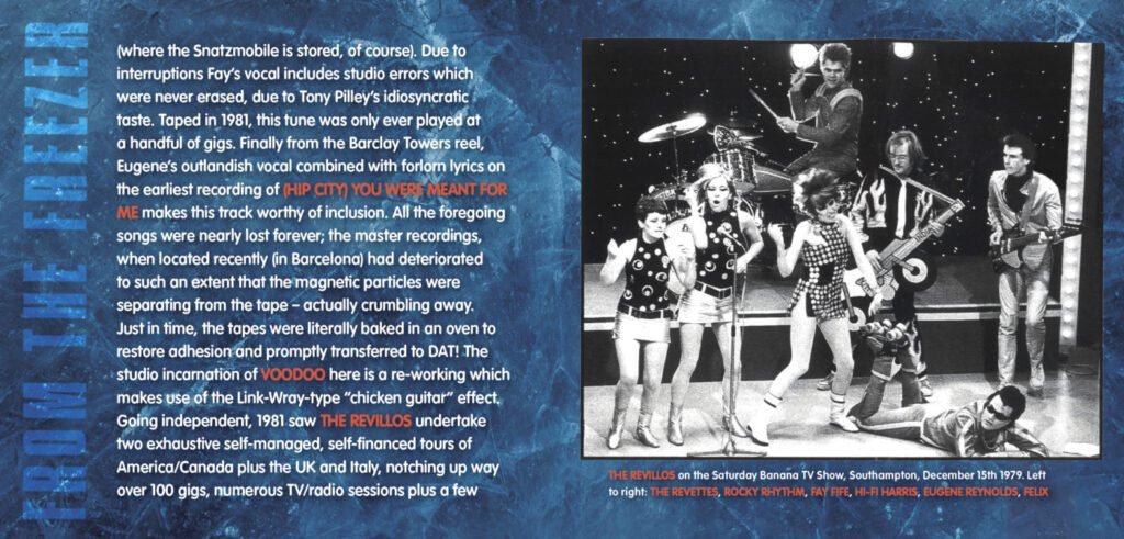 The Revillos' From The Freezer CD Digisleeve booklet pp4-5
