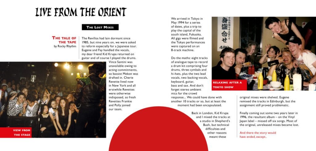 The Revillos' Live From The Orient CD Digisleeve booklet pp2-3